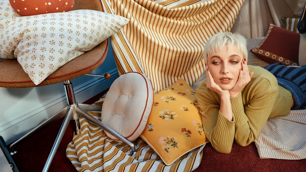 Buttons, pigeons, and a remote-control pocket: See Emma Chamberlain's West Elm collection