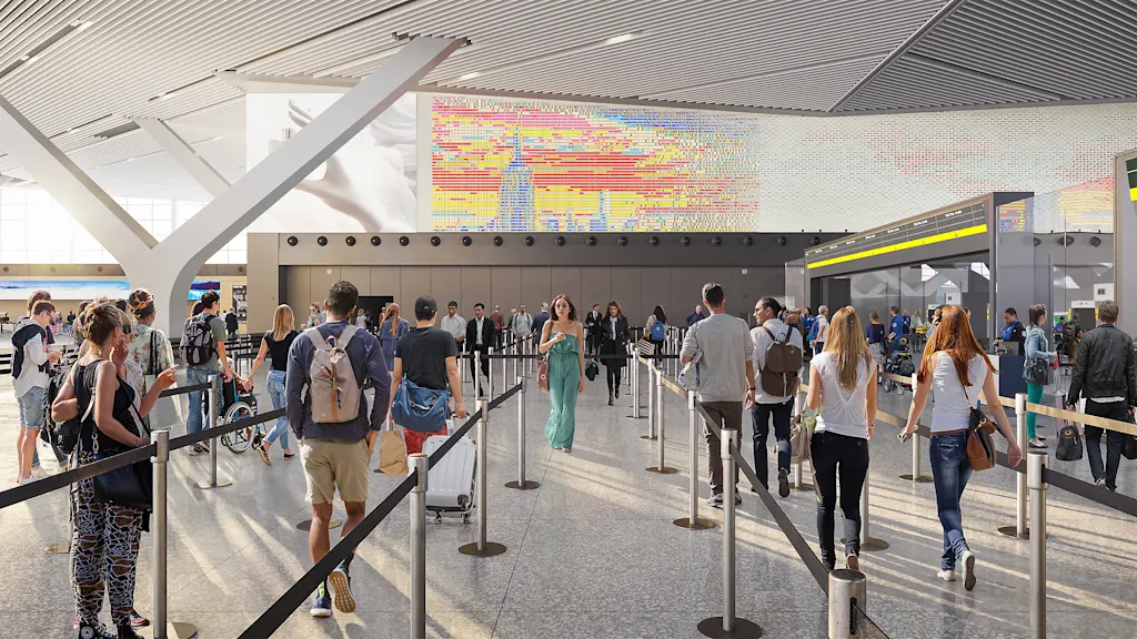 Hoe luchthavenontwerp worstelt met historisch lange veiligheidslijnen