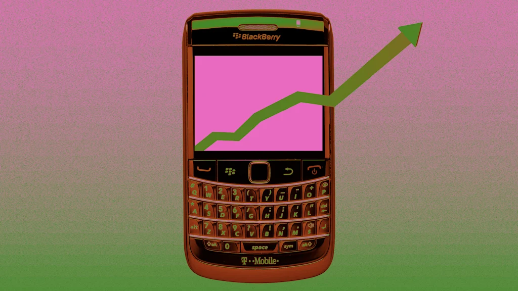 BlackBerry stock is rising today, but this time it's not a meme thing