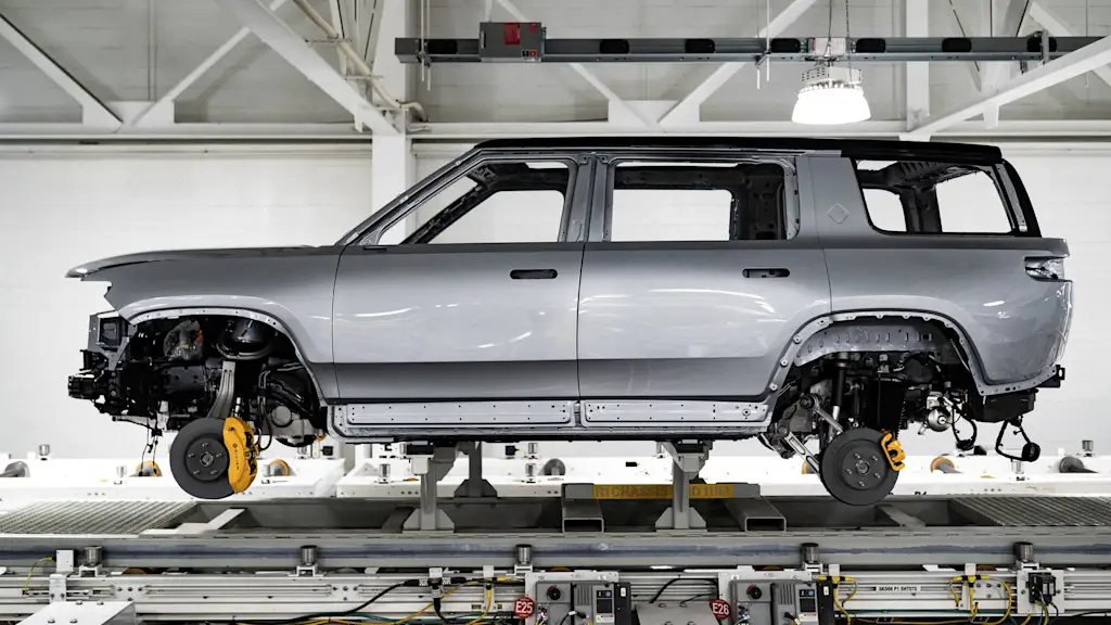 Rivian's factory will soon be powered partly by old batteries from its own EVs