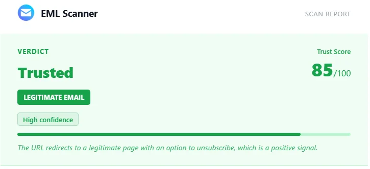 يتوافق هذا الماسح الضوئي المجاني لأمان البريد الإلكتروني بشكل مثالي مع Gmail أو Outlook