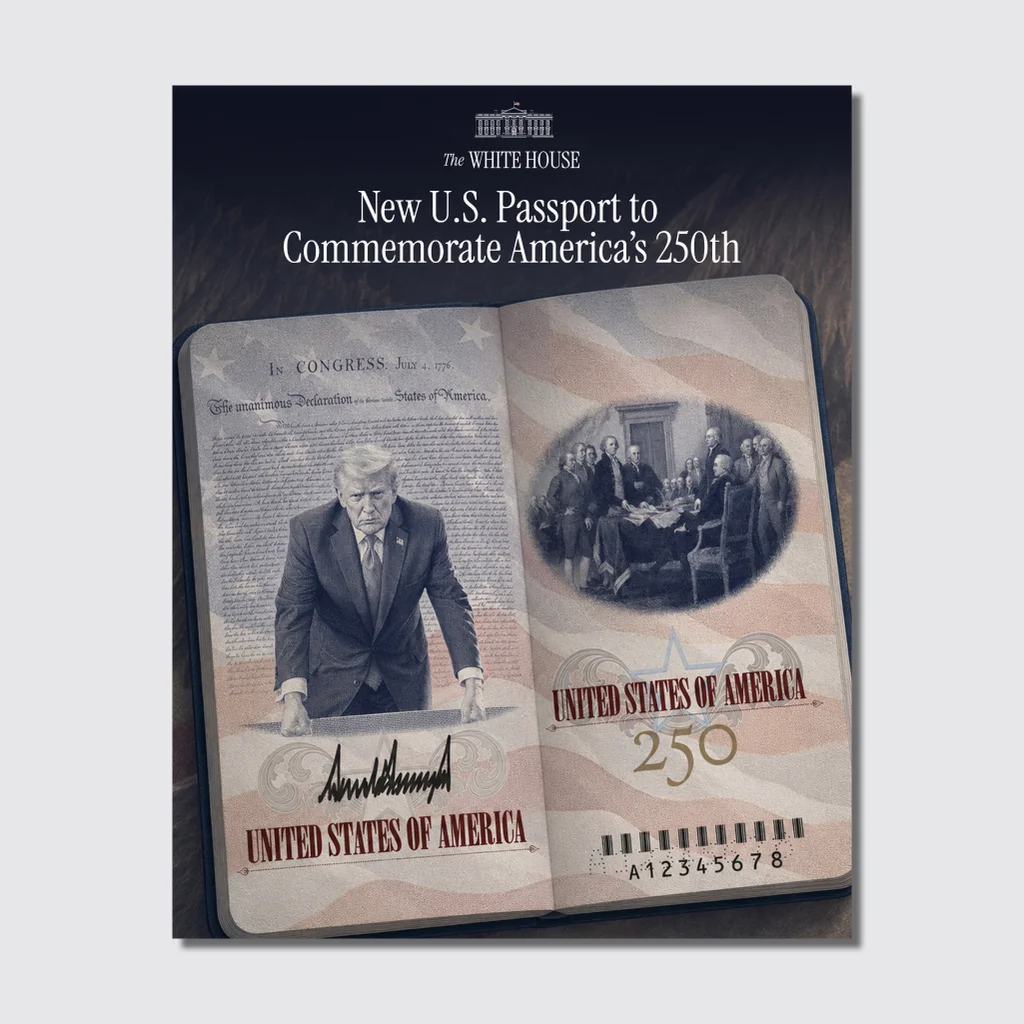 Trump’s new passport design is a too-perfect metaphor