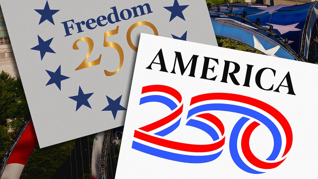 Why you're seeing dueling logos for America's 250th birthday