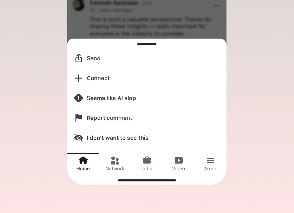 LinkedIn Introduces Reporting Option for AI-Generated Content