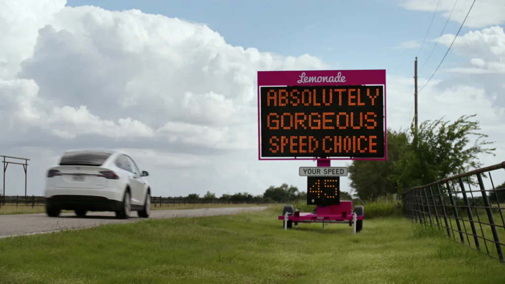 This clever road sign in Austin will compliment you only if you're a good driver
