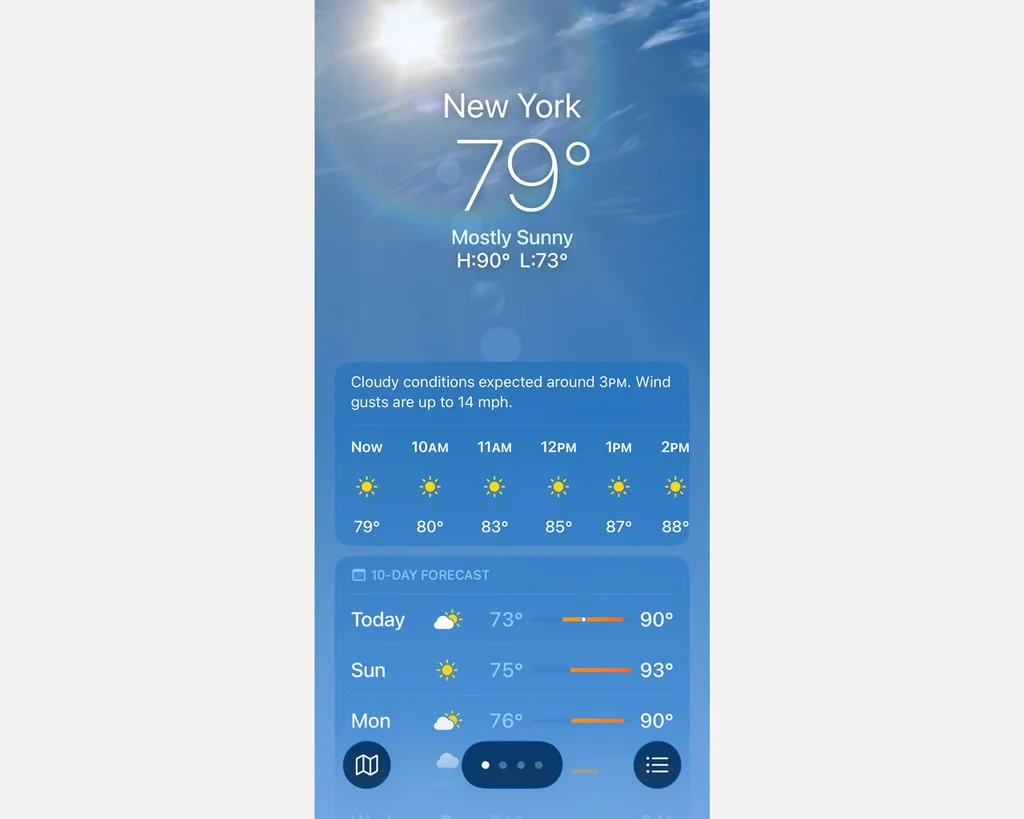 iPhone-Wetter-Apps im Vergleich: Apple, Yahoo, CNN und The Weather Channel