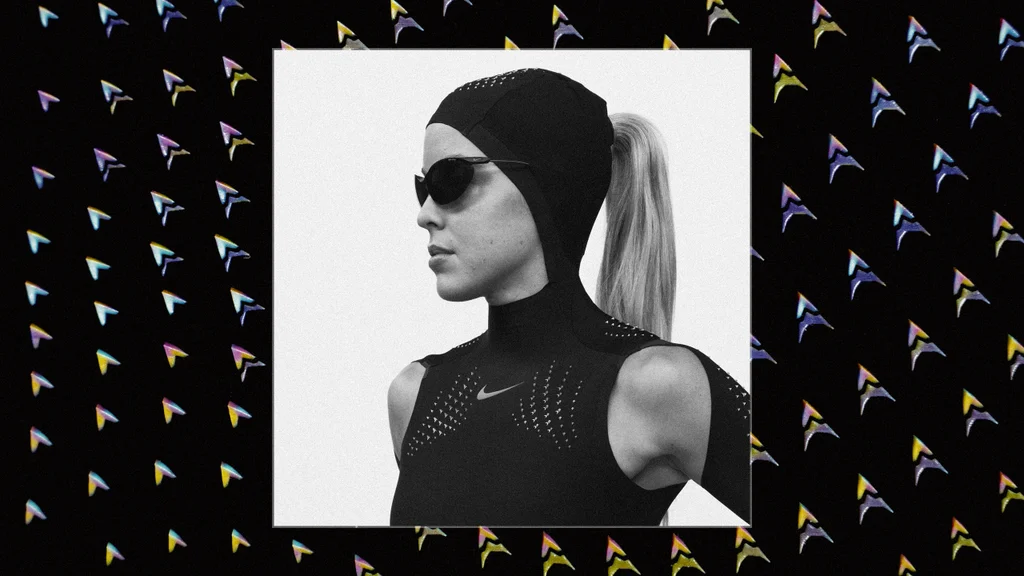 This futuristic Nike speed suit has an opening for a ponytail