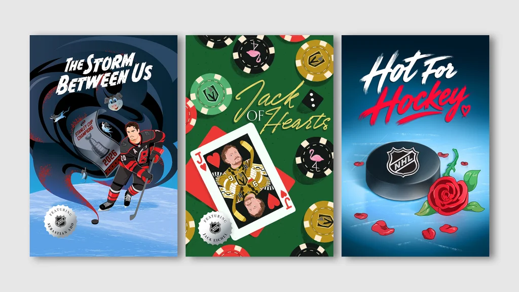 La LNH lance une campagne inspirée par le genre du roman d'amour sportif