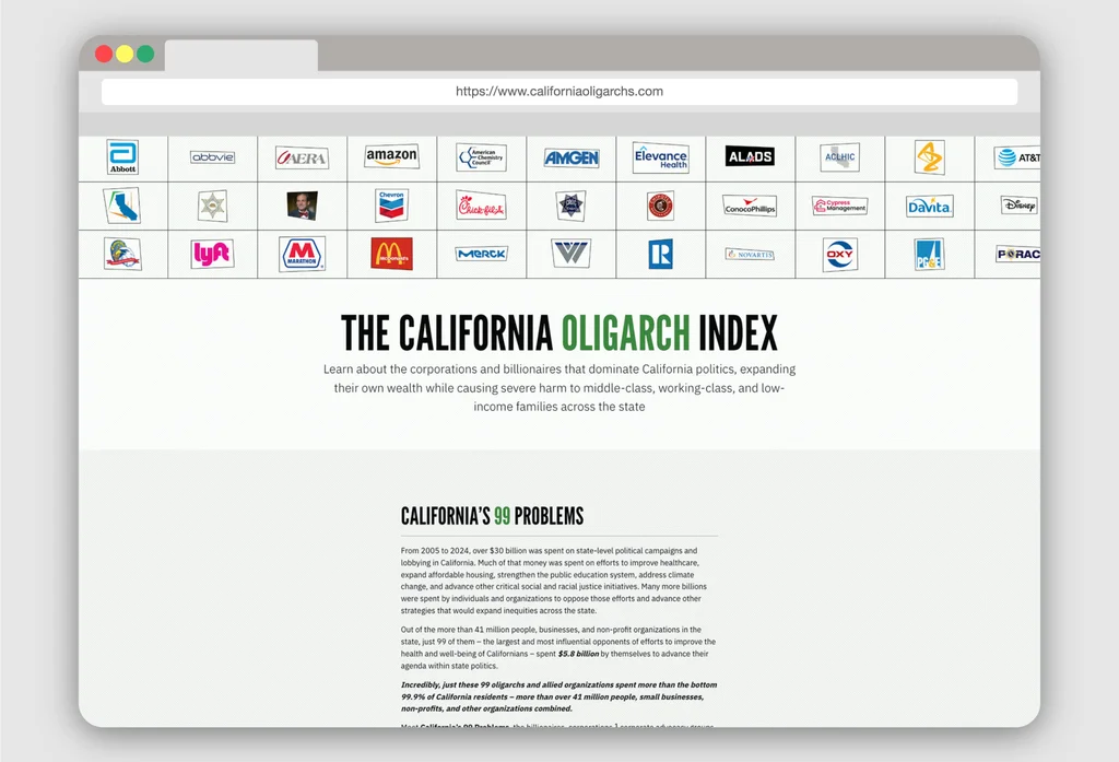 Politique californienne : les principaux donateurs exercent une forte influence, selon un nouvel index