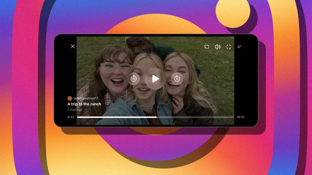 Instagram adds 90-minute horizontal videos with Features