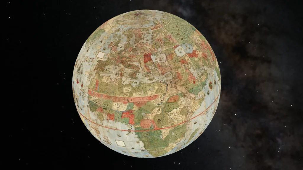 First Spherical Map Explore The Largest Early Map Of The World - Fast Company