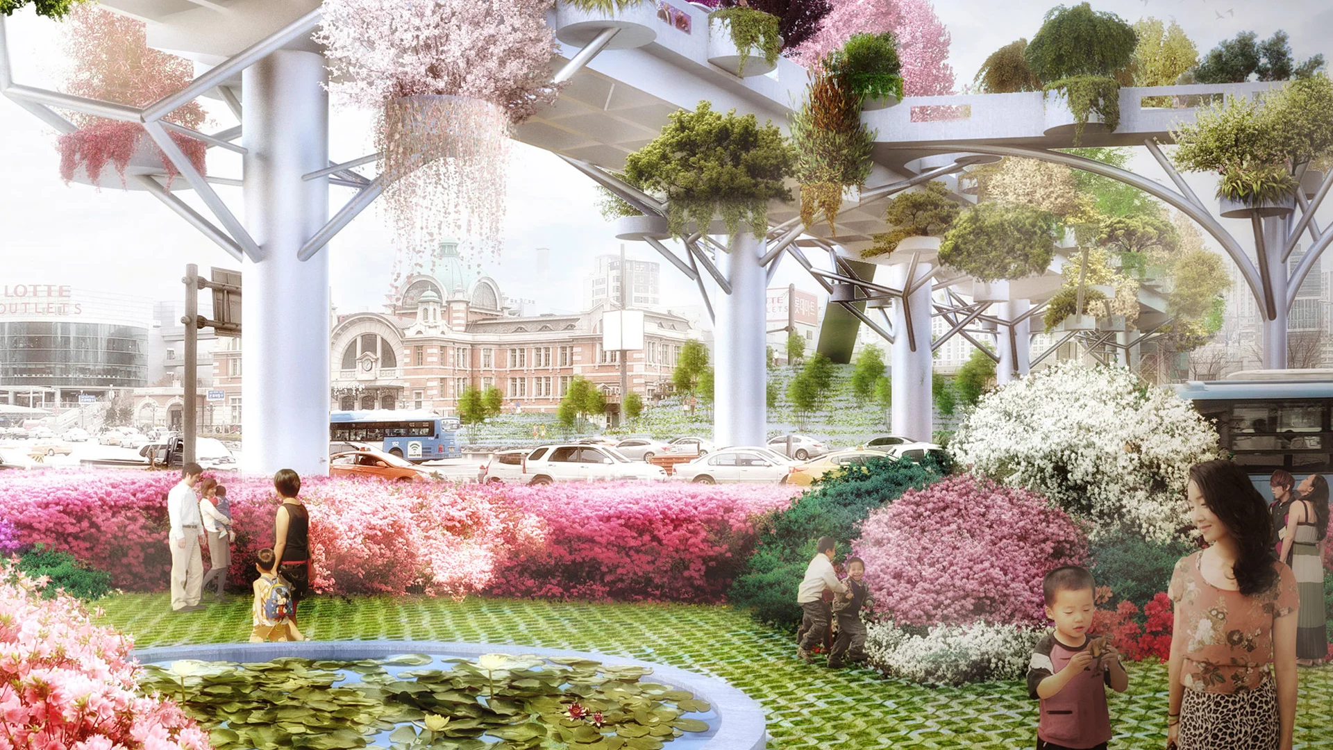 This Massive Pedestrian Path In The Center Of Seoul Used To Be A