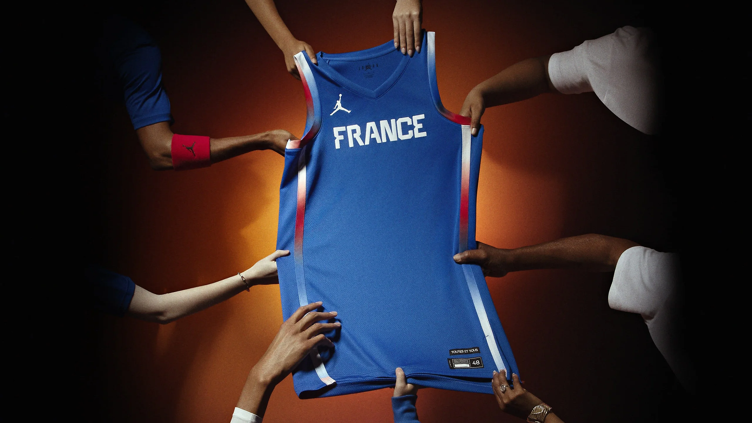 Nike's Jordan Brand designed the French Olympic basketball