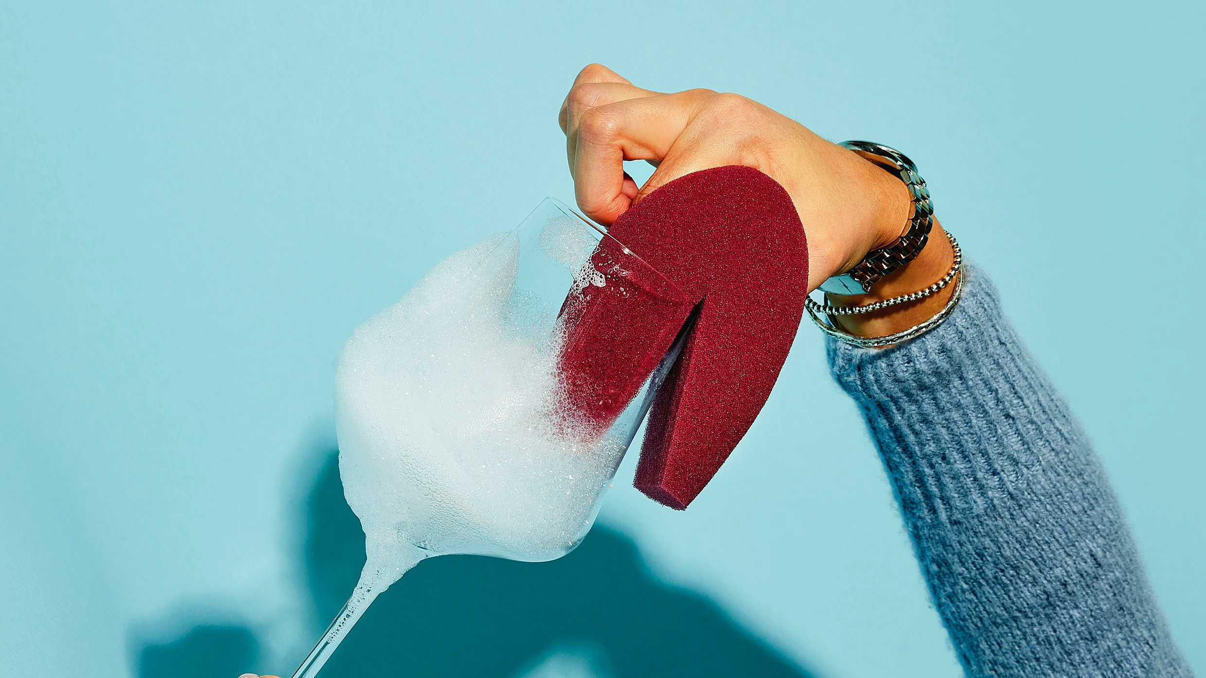This pretty $25 sponge is designed to clean the most breakable thing in your kitchen