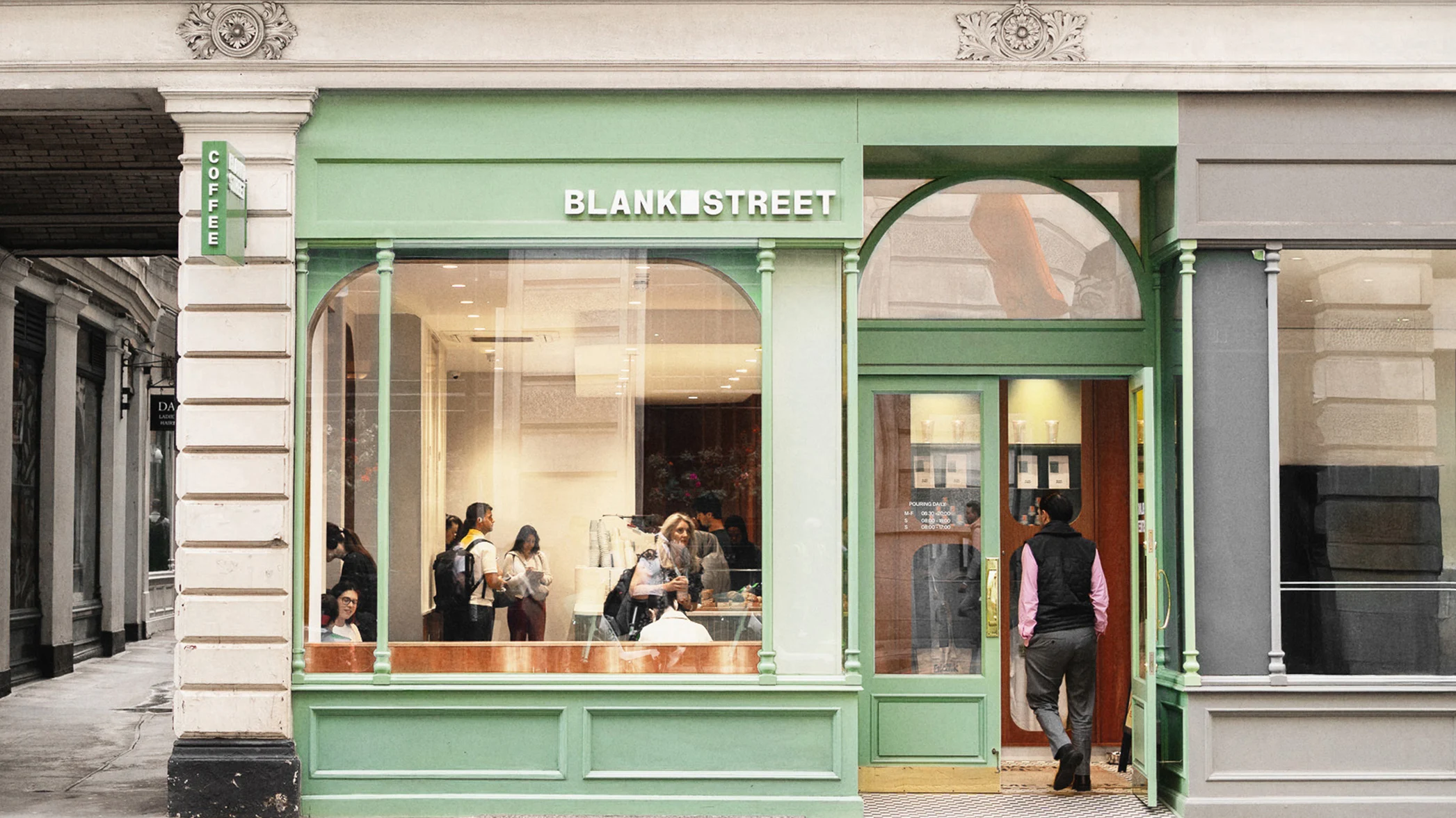 Blank Street's rebrand is full-on matcha core