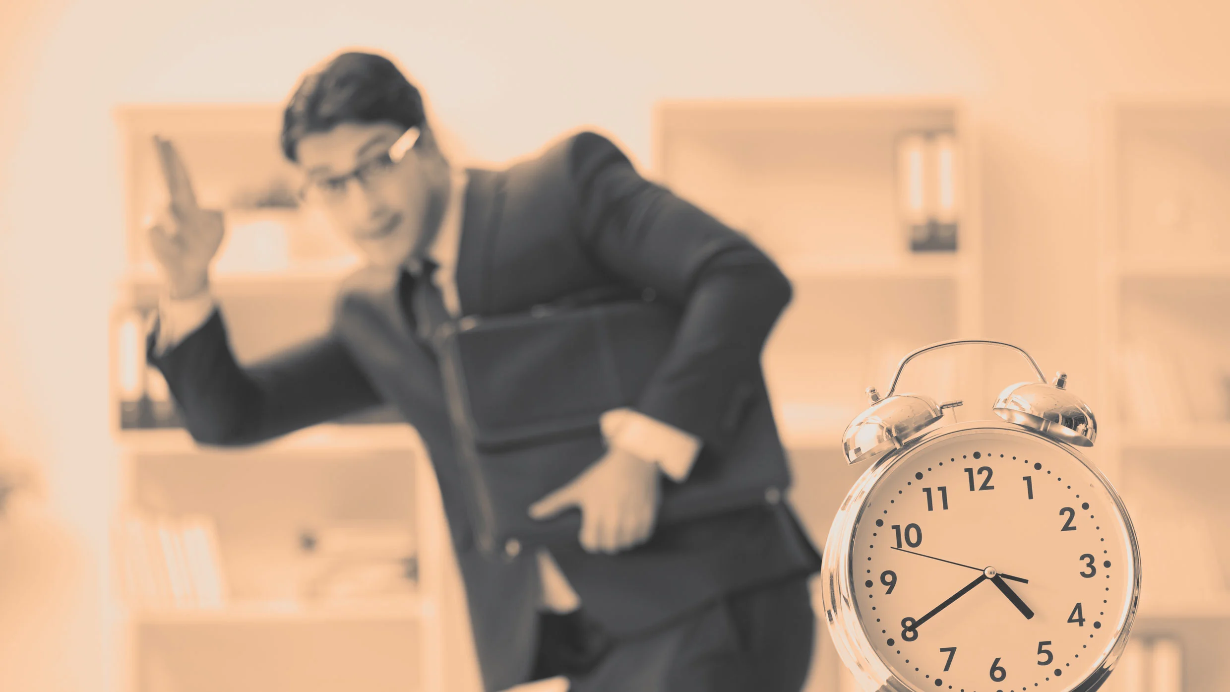 Do you have to say bye to your boss every day?