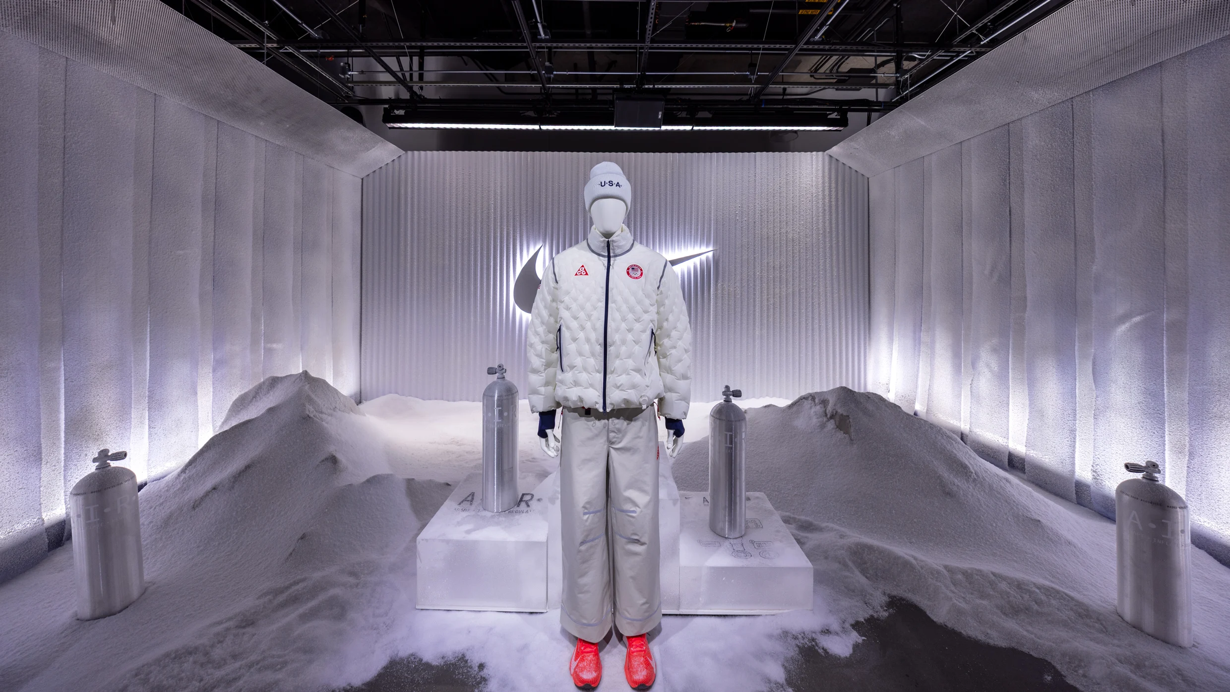 Nike's new Air Milano is a winter coat that inflates like an air mattress