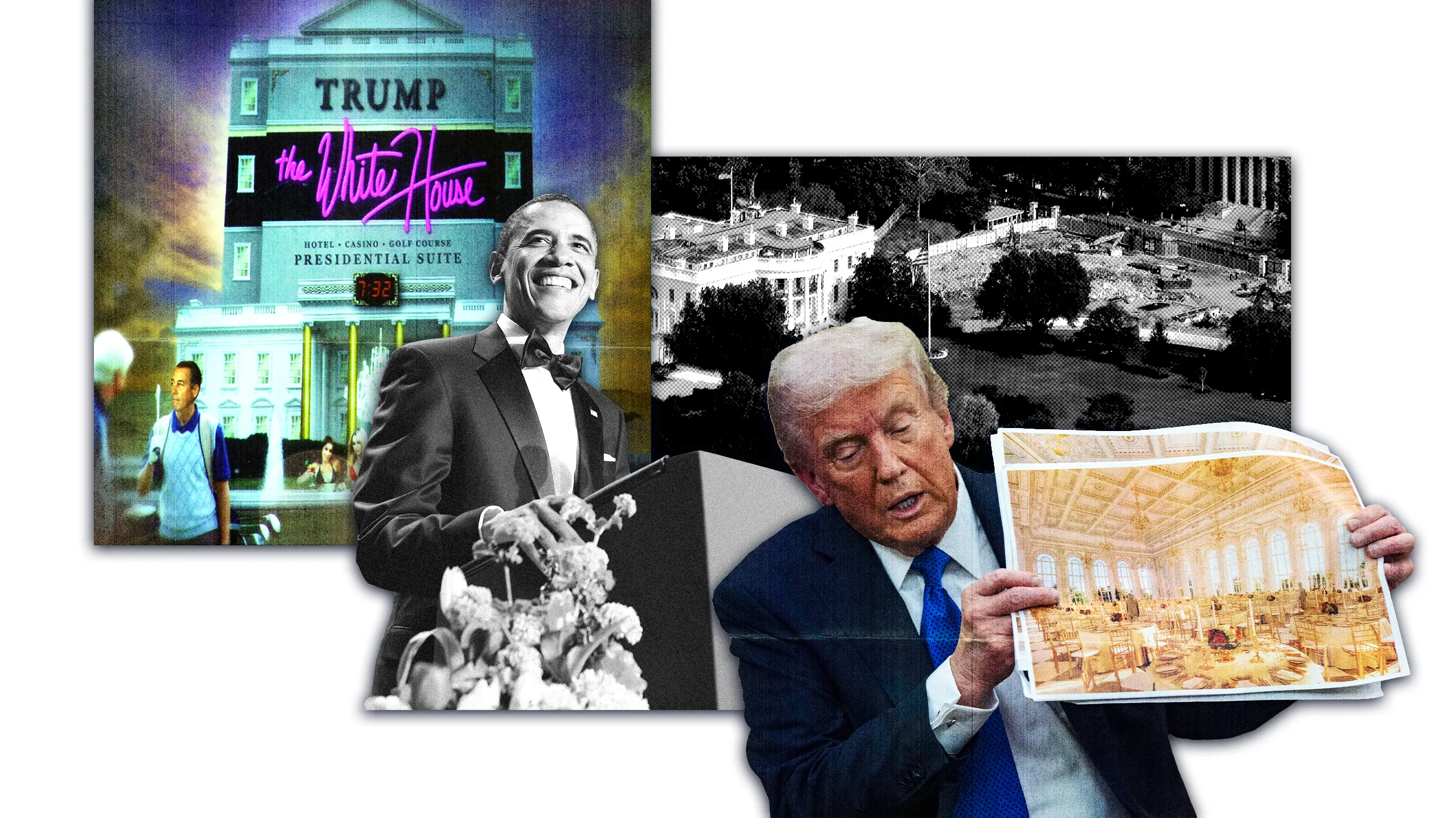 Obama joked about Trump renovating the White House. Then it kind of happened