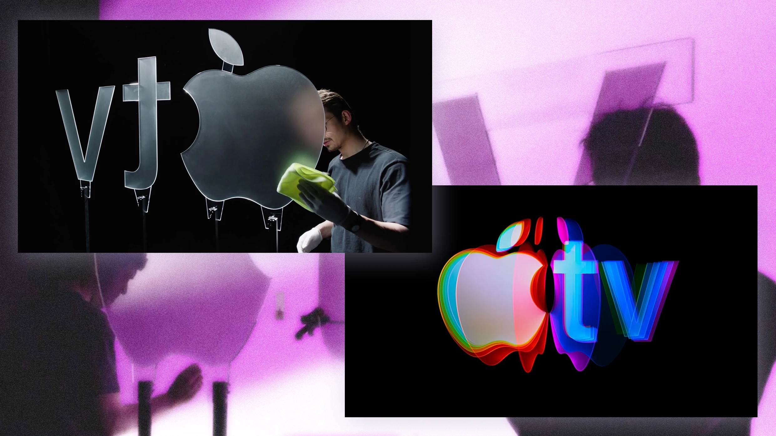Apple TV made its colorful new logo in a delightfully old-school way