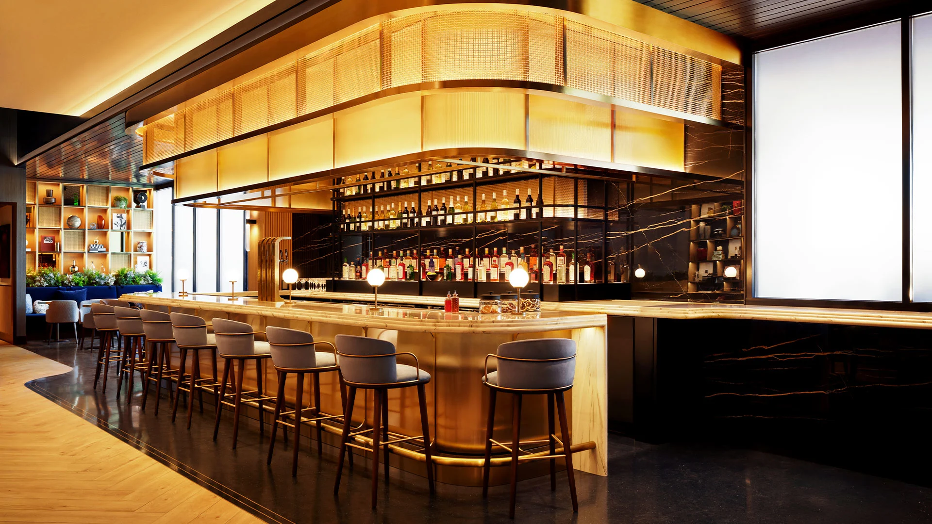 Chase's newest Sapphire Lounge, complete with champagne service, makes a case for its $795 price tag