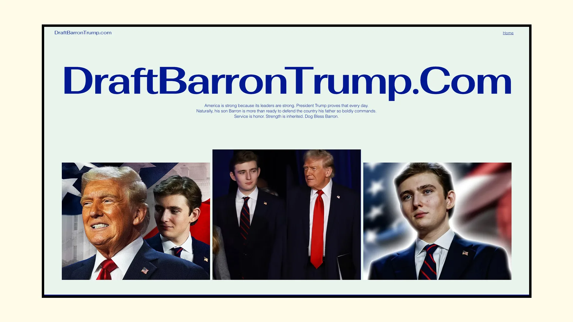 'Draft Barron Trump' website and memes tap into a very real anxiety in the wake of U.S. military action in Iran