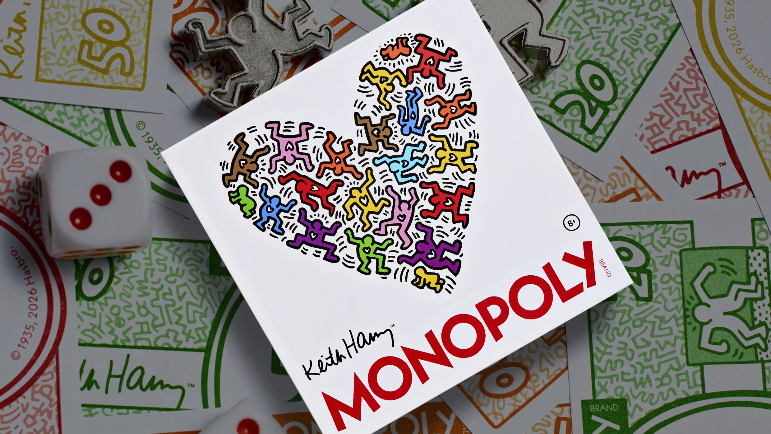 This gorgeous game of Monopoly tells the story of Keith Haring's life