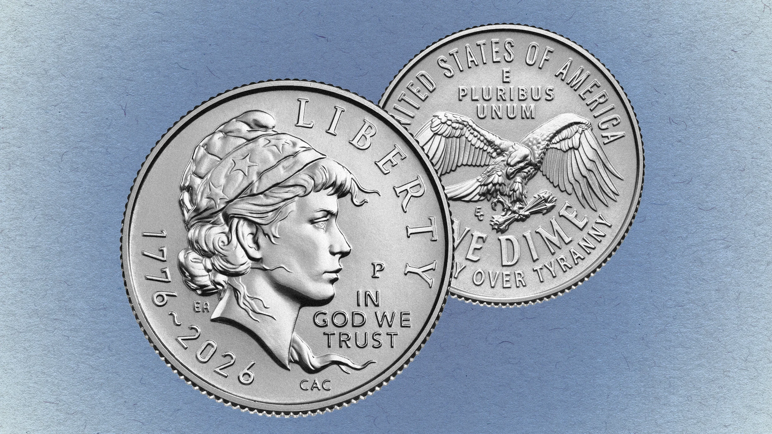 Dime トランプ A new dime design gets rid of the olive branch - Fast Company