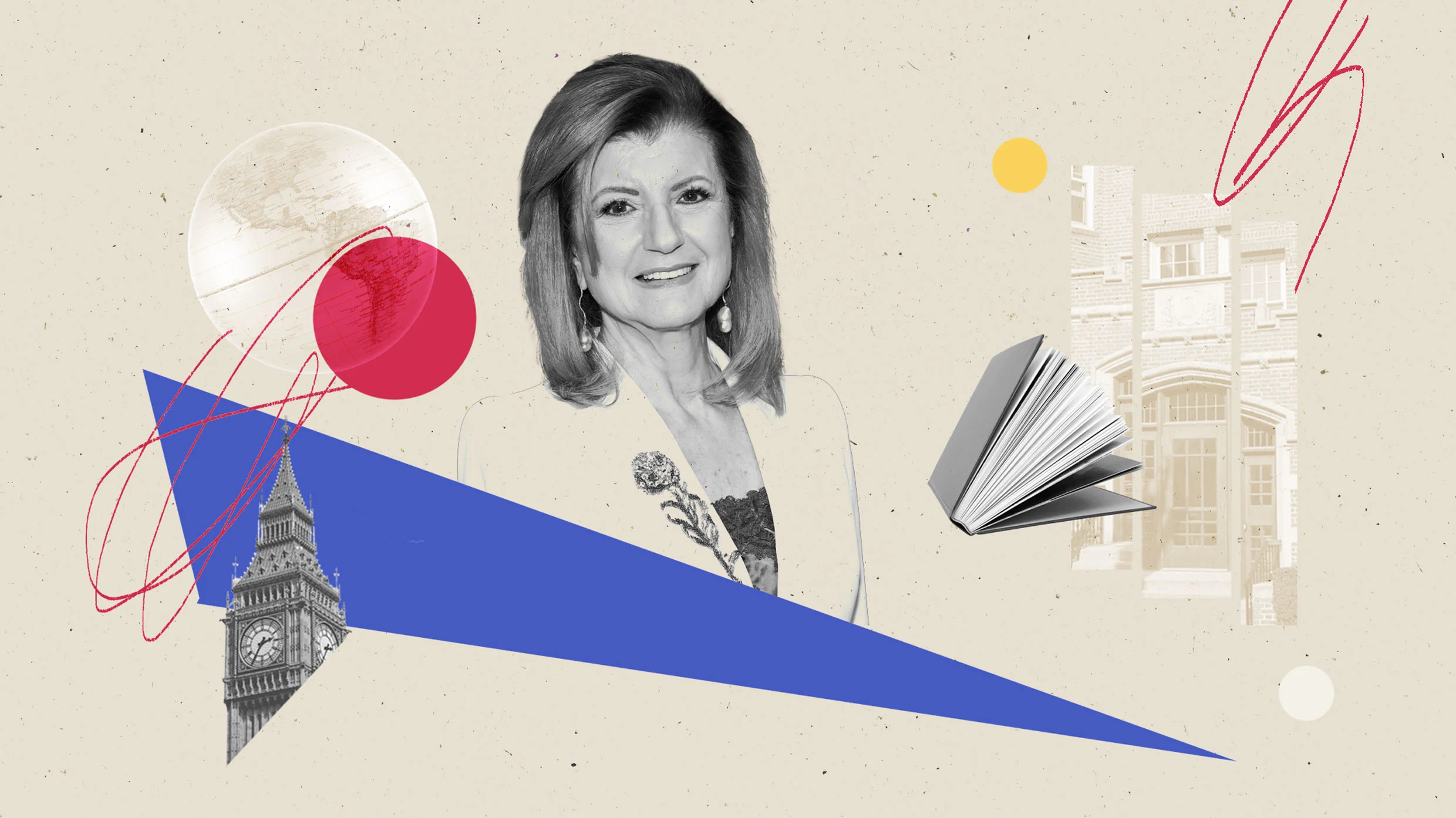 Thrive Global founder and CEO Arianna Huffington on her first job and what lessons she learned from it