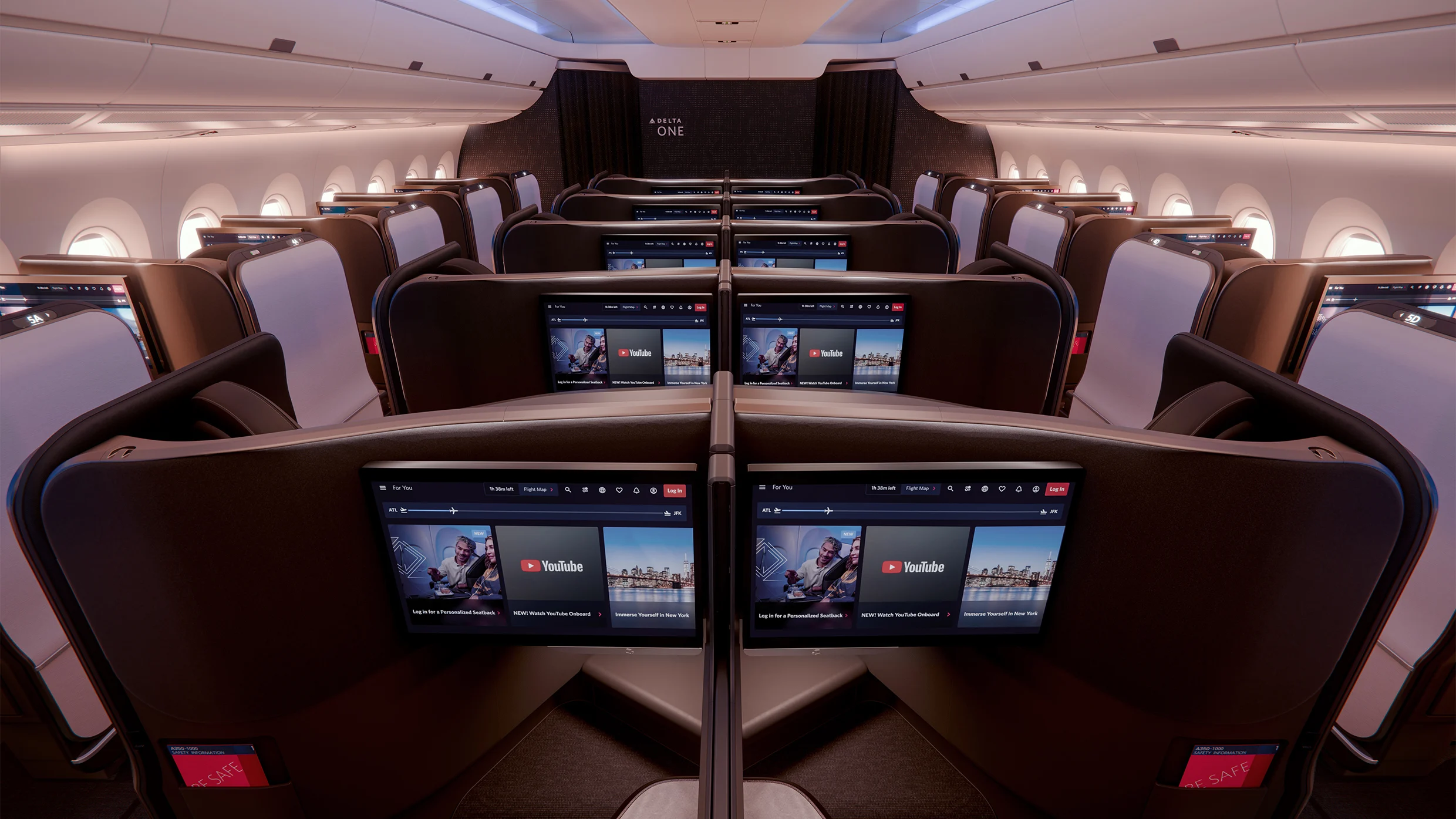 Delta's swanky new suite is designed for side sleepers