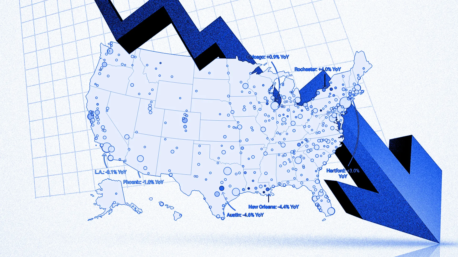fastcompany.com - Lance Lambert - Zillow just downgraded its home price forecast across over 400 housing markets-see the map