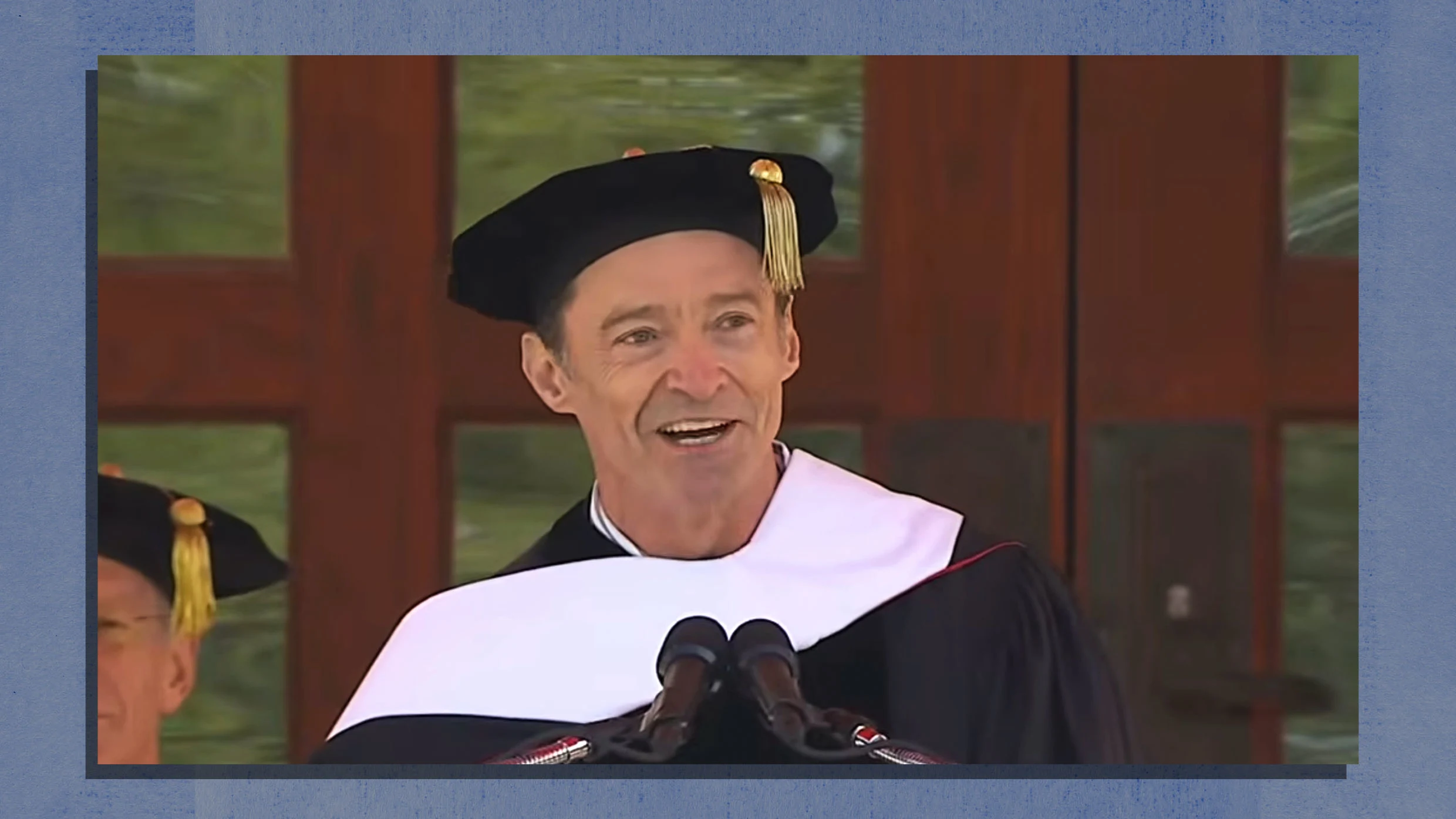 Hugh Jackman tells new grads the most "painful lesson" he learned