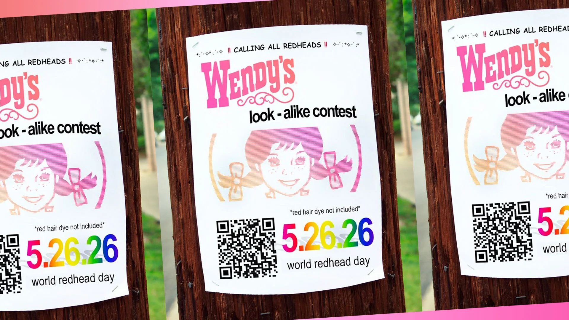 Wendy's is holding a look-alike contest-with a grand prize of free burgers for a year-to celebrate World Redhead Day