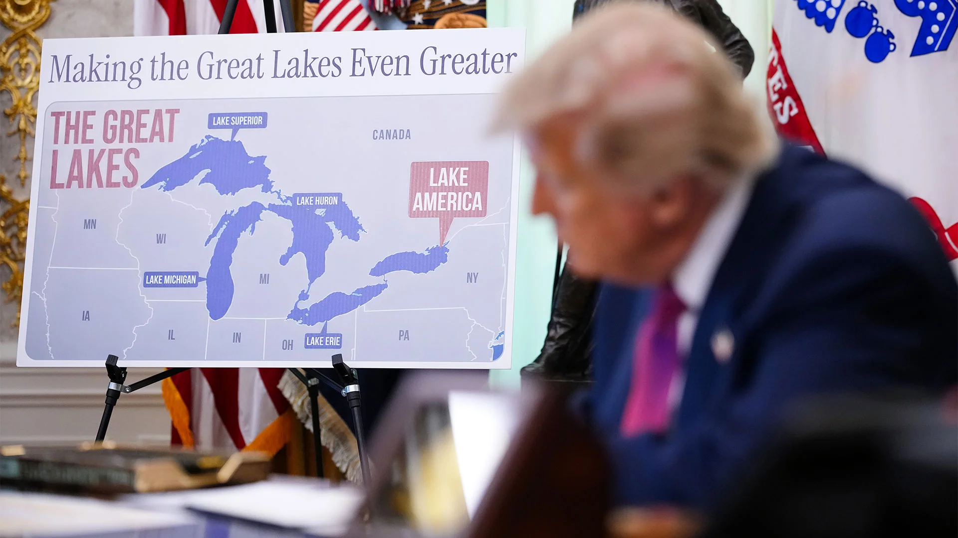 Trump’s Lake Ontario name change clashes with a centuries-old treaty. Google Maps is on the hook, too