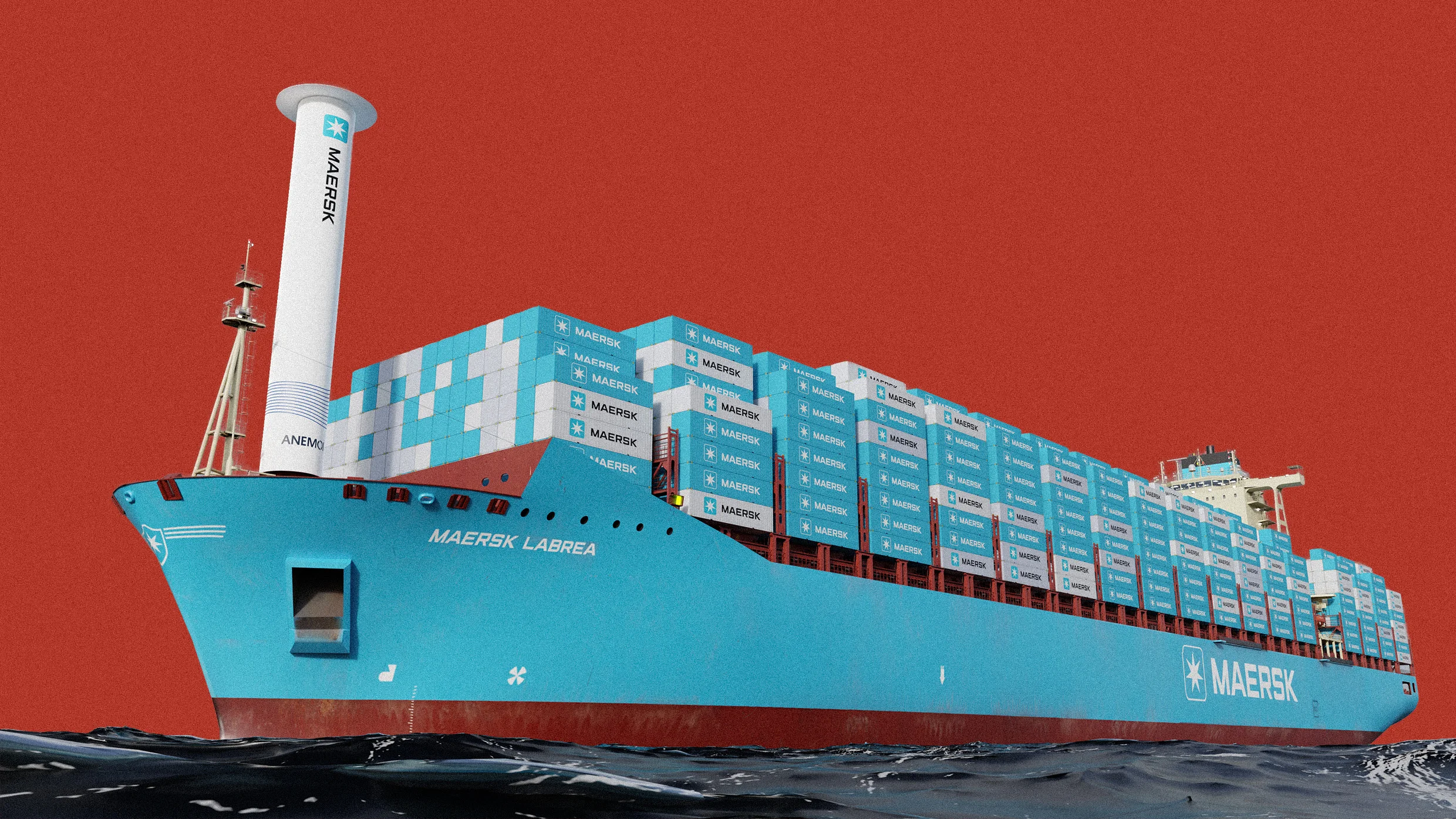 Maersk is testing a giant spinning cylinder to cut fuel use on cargo ships