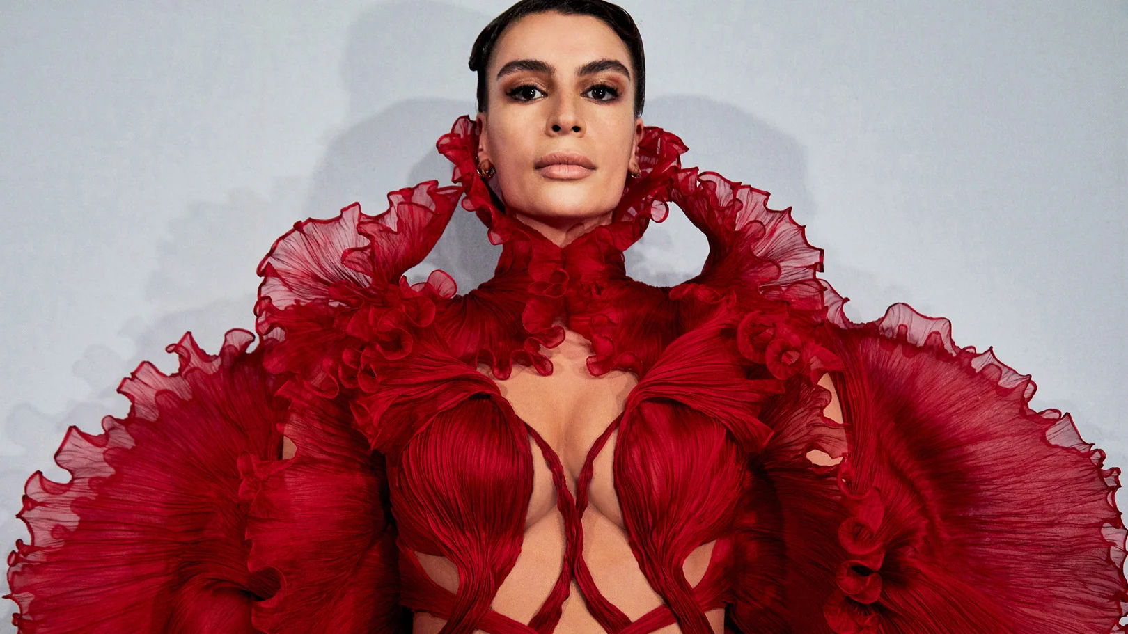 iris van herpen red dress Runway | Roots of Rebirth | Haute Couture