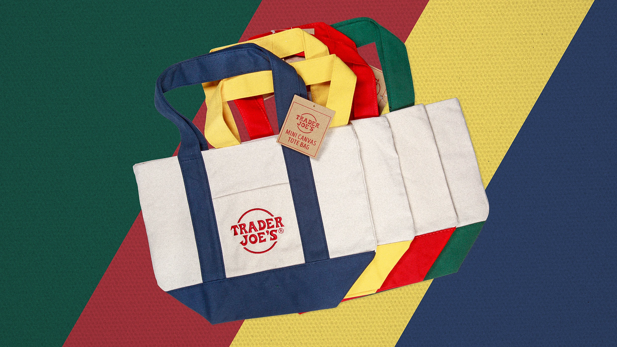 新作TRADER JOE'S MINI CANVAS TOTE BAG The Viral $2.99 Trader Joe's Mini Tote Bag Costs as Much as
