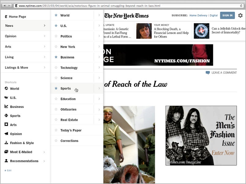 Will The New York Times Redesign Lead To A New Web Standard? - Fast Company