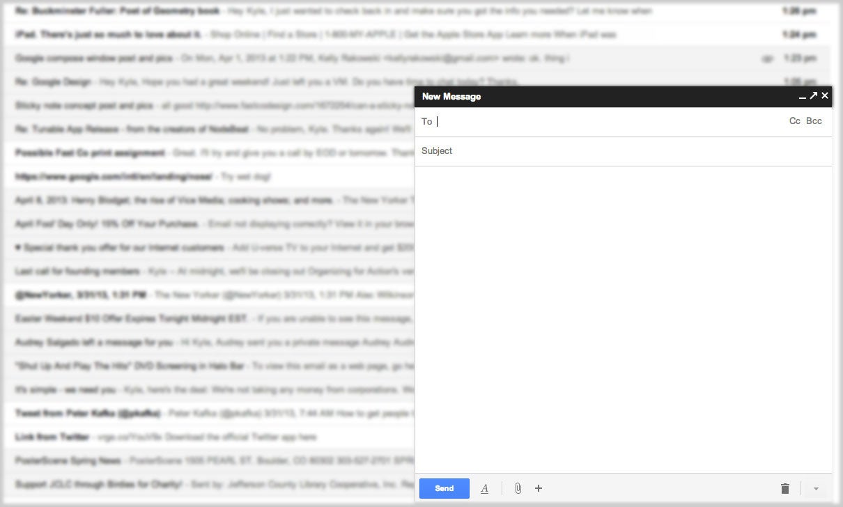 How A Tiny New Compose Window Could Reinvent Gmail - Fast Company