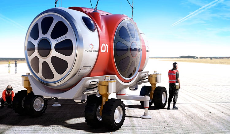 Commercial Space Ride On Designing A Luxurious Balloon Ride Into Space - Fast Company