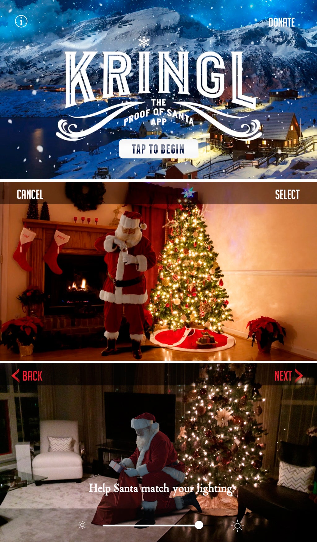 Distarten Santa Seeing Real Santa