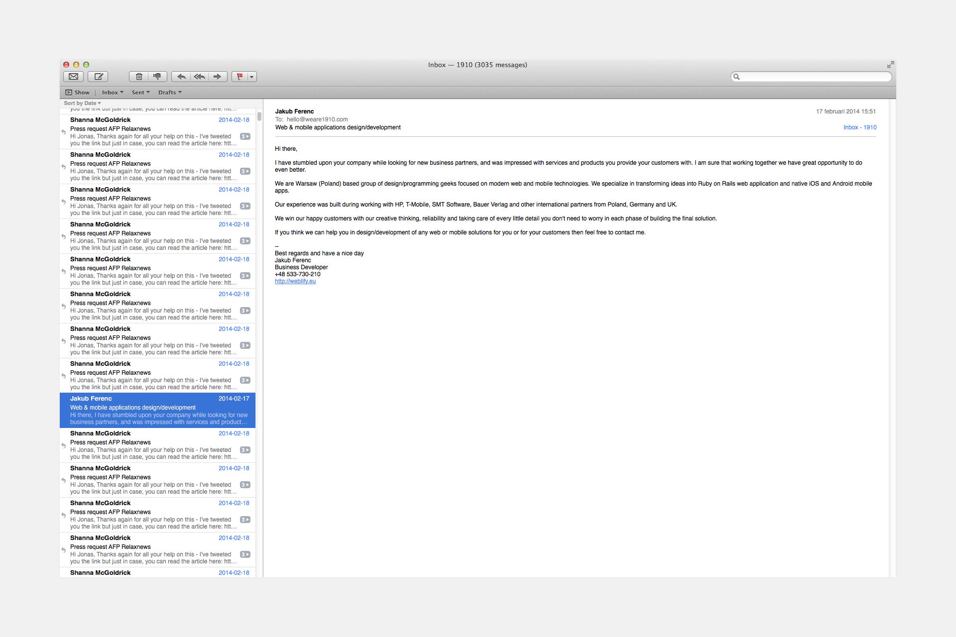 A Typographic Makeover Of Email - Fast Company