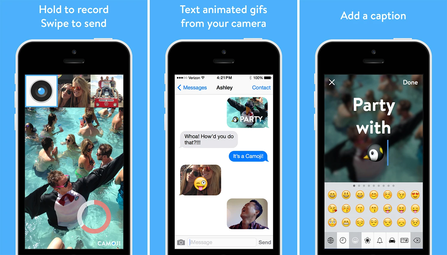 Camoji Brings Your Texts To Life By Making It Easy To Send Moving GIFs -  Fast Company