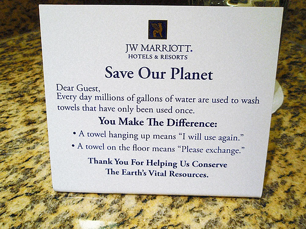 Read About How Hotels Get You To Reuse Towels. Everyone's Doing It