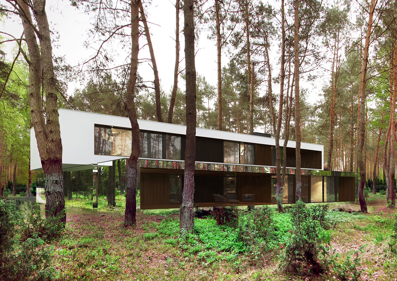 This Awesome Reflective House Mirrors The Forest Around It - Fast Company