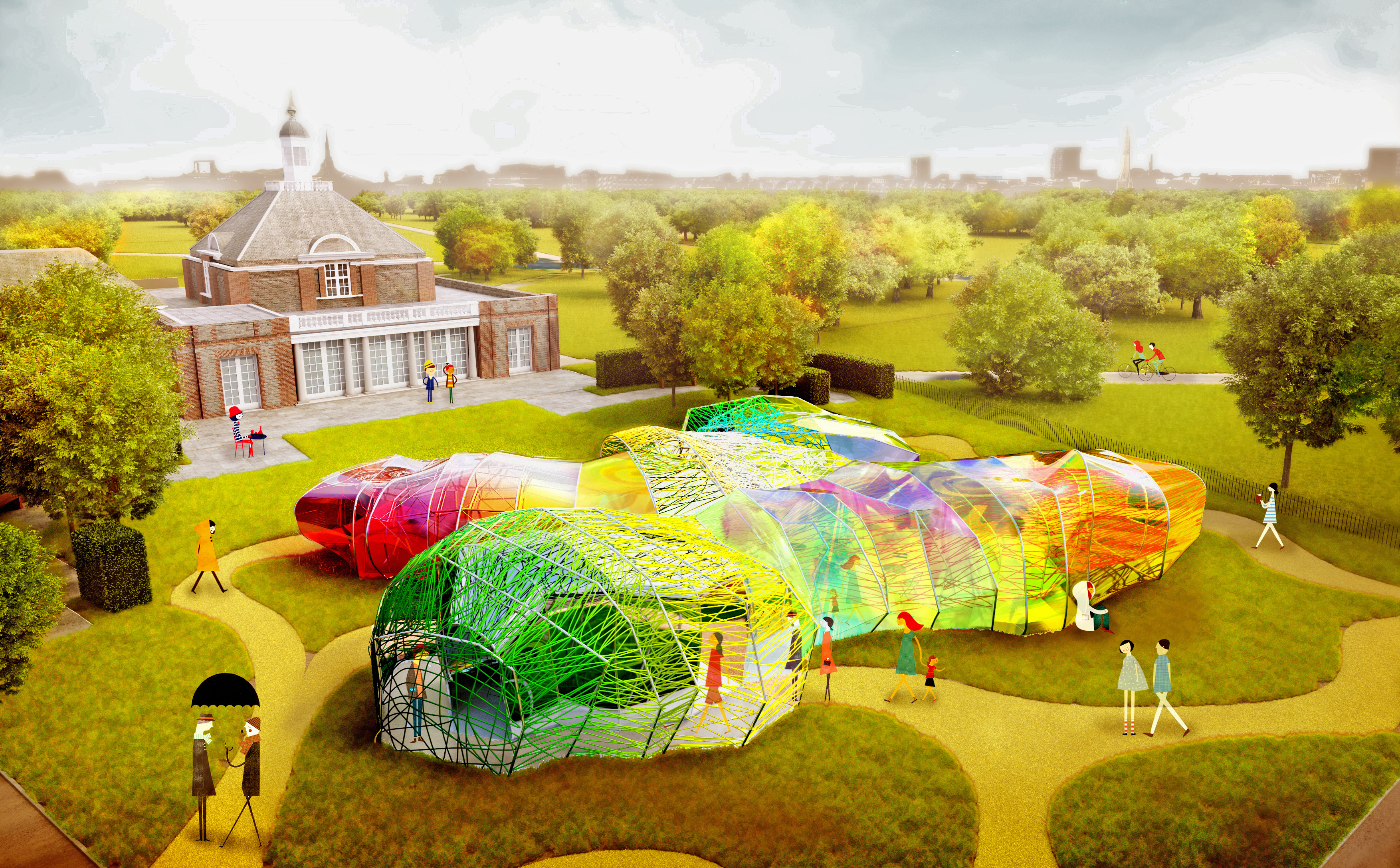 This Year's Serpentine Pavilion Looks Like Rainbow Poop - Fast Company