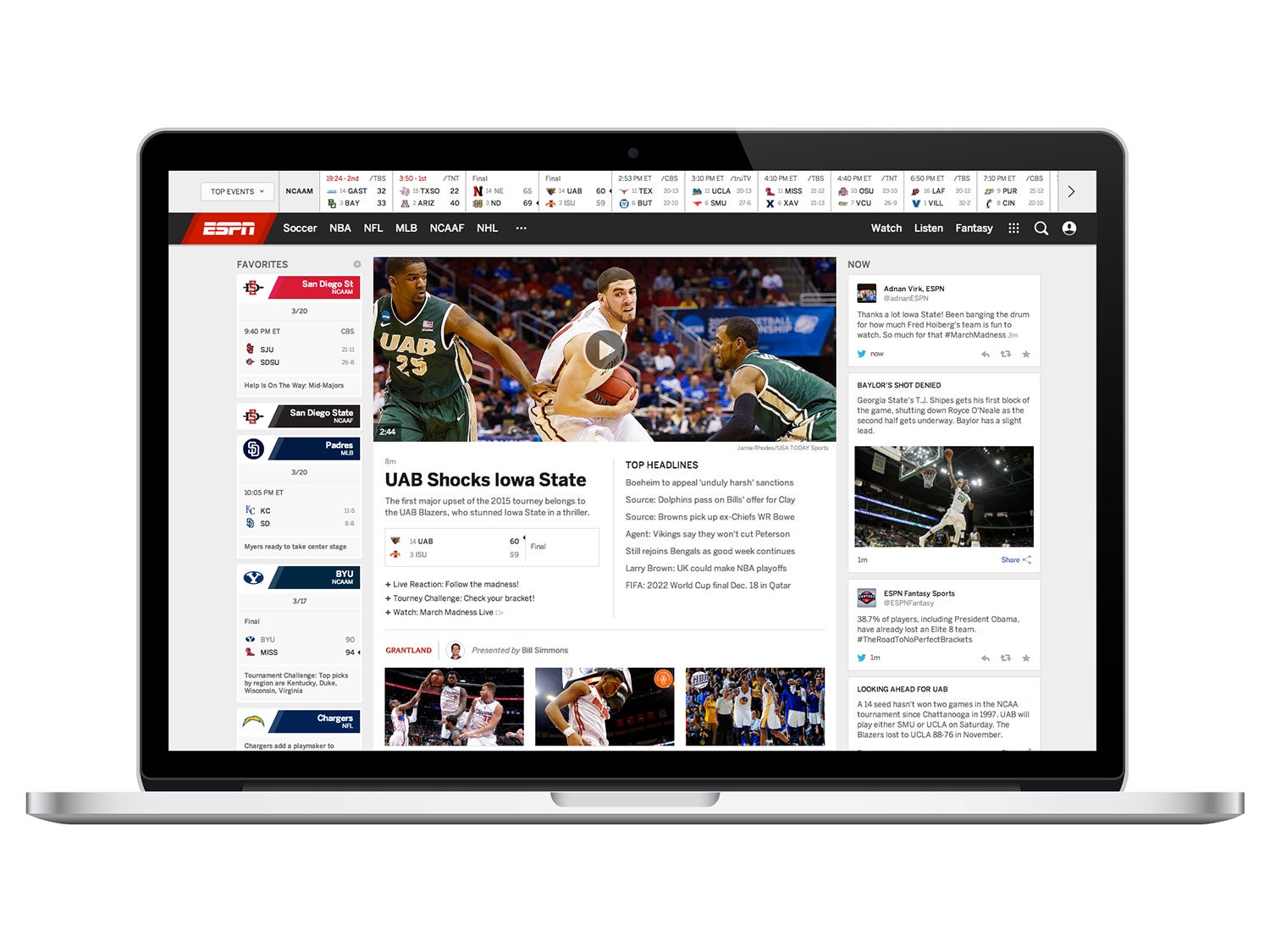 ESPN Just Redesigned Its Site For The First Time Since 2009—Here Are 4 ...