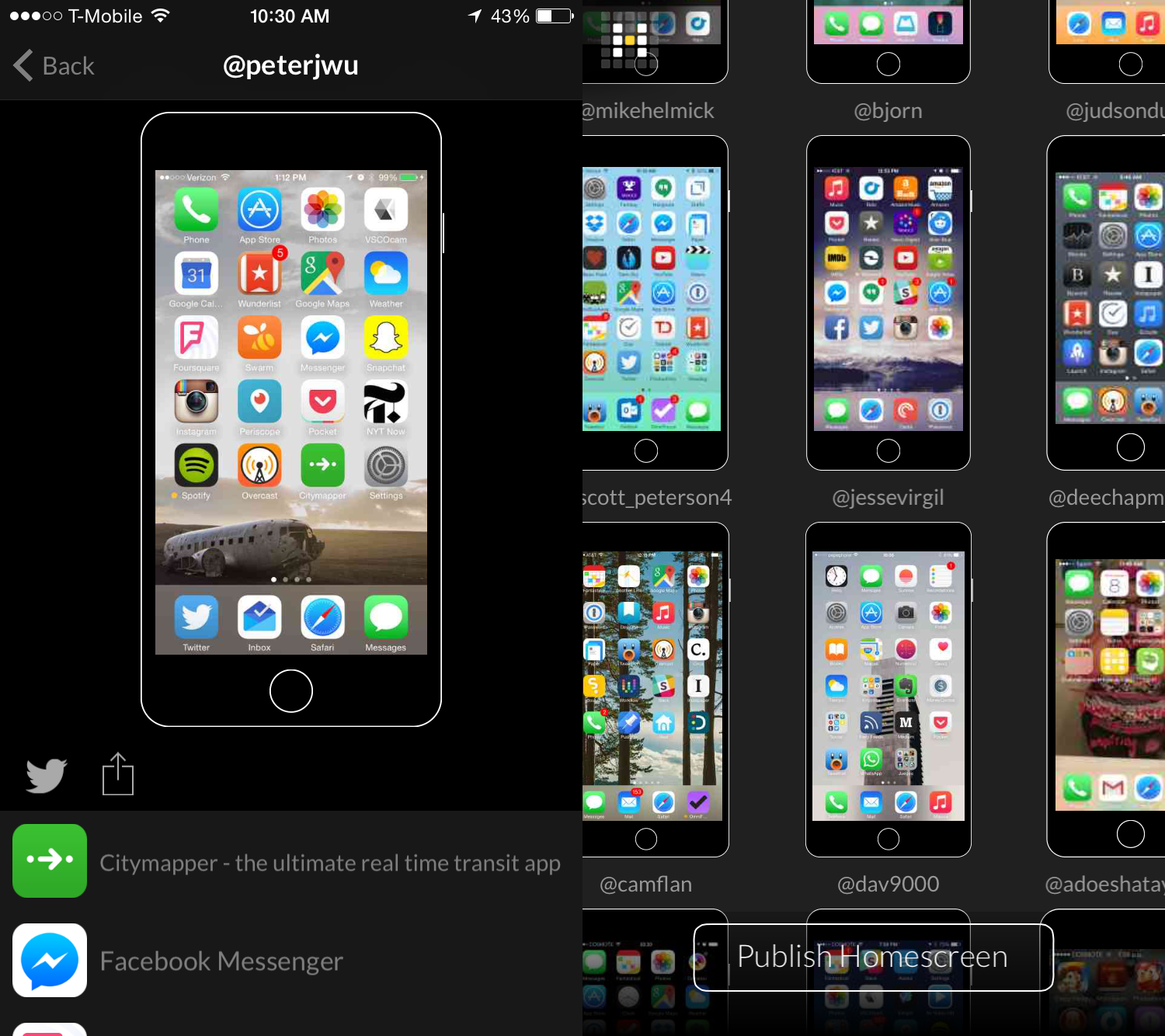 Discover New Apps (And Creep On People's Phones) With #Homescreen ...