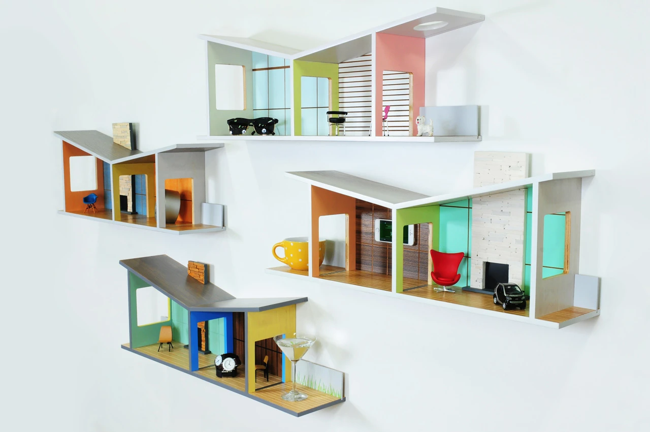 These Shelves Double As Mid Century Modernist Dollhouses For Grown