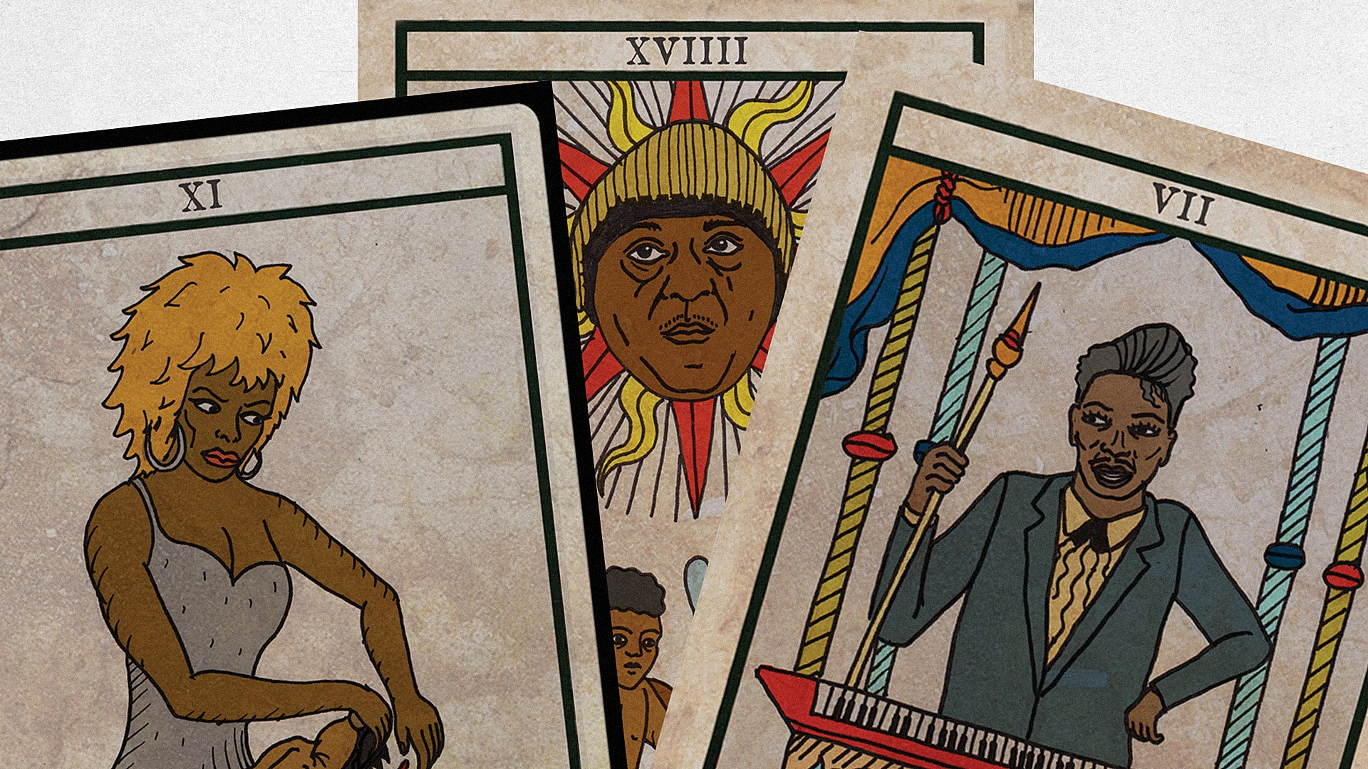 From Alejandro Jodorowsky And King Khan, Awesome Black Power Tarot