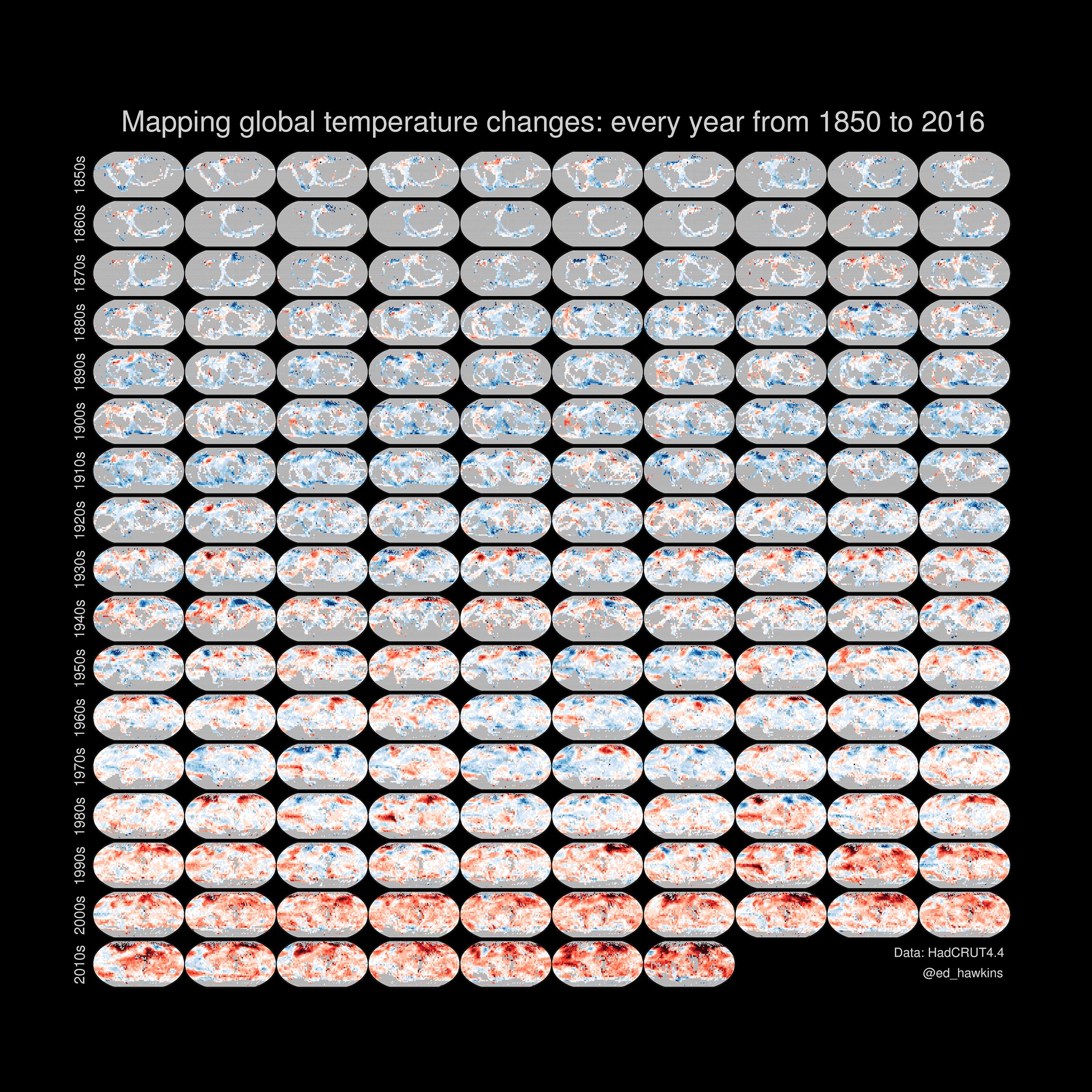 Watch The World Heat Up In 167 Maps - Fast Company